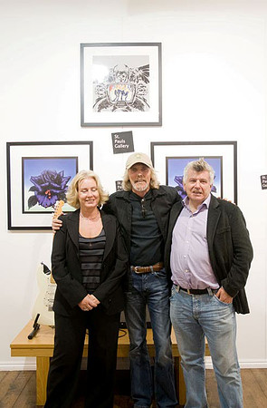 Scott Gorham - launch of Black Rose anniversary fine art print