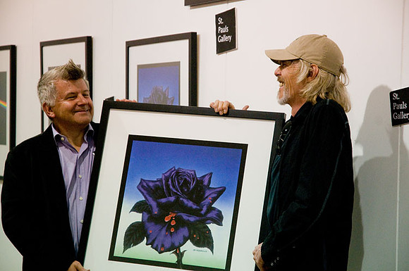 Scott Gorham - launch of Black Rose anniversary fine art print