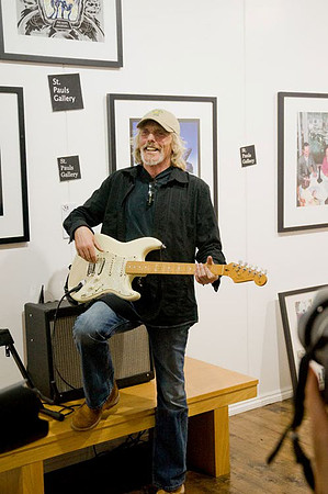 Scott Gorham - launch of Black Rose anniversary fine art print