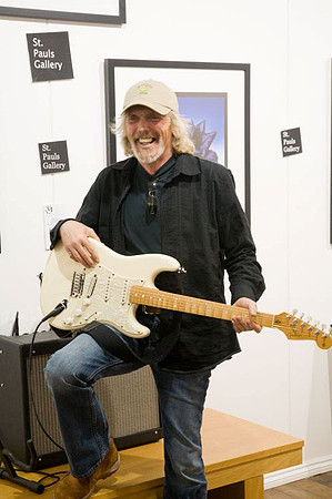 Scott Gorham - launch of Black Rose anniversary fine art print