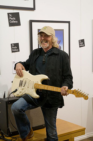 Scott Gorham - launch of Black Rose anniversary fine art print
